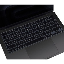 Black English Silicone Keyboard Cover for MacBook Pro 14/16 2021-2026 M1-M5 picture