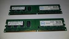 2x micron 2gb pc2-6400u dell ram memory 4gb total picture