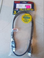 NEW QVS CC2210C-03 USB 2.0 Extension 3' Cable  *FREE SHIPPING* picture