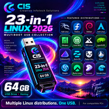 🔥 23 Linux OS, Multiboot USB, Mint Ubuntu Zorin Tails Qubes Kali Haiku Void Nix picture