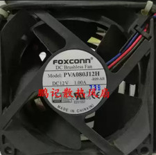 1PCS Foxconn PVA080J12H  8032 12V 1.00A 3-Wire Fan for Communication Equipment picture