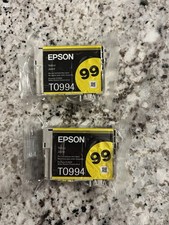  two genuine Epson T0994 yellow ink cartridges. picture