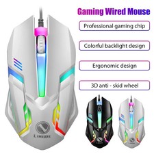 LED Backlit Wired Gaming Mouse for Desktop Laptop Mute Office Use picture