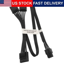 6 Pin To 3x 4 Molex Power Cable EVGA PSU Adapter Splitter 20in 50cm 18AWG Hard picture