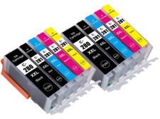 10PK PGI 280 CLI 281 XXL Ink Tanks + chip for Canon TR8622 TR8620 TS9520 TS9521C picture