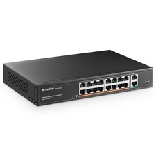 18 Port Gigabit PoE Switch 16 Gigabit PoE Ports 2 Gigabit Uplink 250W IEEE802.3a picture