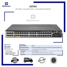 HP / Aruba JL076A  3810M 40G 8 HPE Smart Rate PoE+ 1-Slot Switch-Same Day Shipp picture