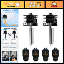 2PCS 0.2mm Hardened Steel Nozzles for 3D Printers - Quick Swap Hotend Kits & Sil picture