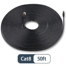 Cat 8 Ethernet Cable 50 ft- 40GB fastest Shielded (SSTP) Computer Internet Cable picture