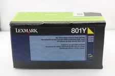 NEW Lexmark 801Y Yellow Toner Cartridge CX310 CX410 CX510 - (Part # 80C10Y0) picture
