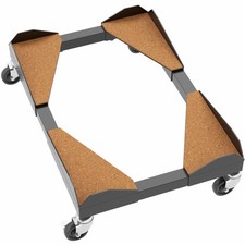 VIVO Black Premium Large Steel Under Desk PC Cart, CART-PC03D | Rolling CPU T... picture
