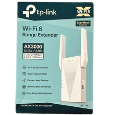 TP-Link RE715X AX3000 WiFi 6 Range Extender Dual Band Wireless Signal Booster picture