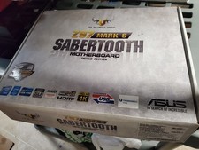 AS IS ASUS SABERTOOTH Z97 MARK S HDMI LGA 1150 DDR3 ATX Motherboard box 90mb0kr0 picture