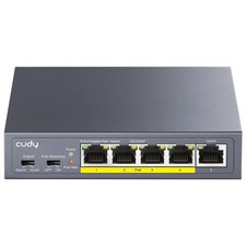 5 Port Gigabit PoE+ Unmanaged Switch 4x 60W Ports Metal 5 Port PoE Switch picture