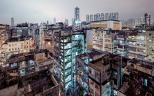 Landscape architecture modern cityscape city building Custom Gaming Mat Desk picture