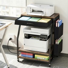 Housolution Large Printer Stand, 3 Tier 22 x 18 Inch Mobile Printer Table picture
