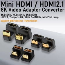 HDMI2.1 Adapter Converter U-Shaped Elbow Male to Female Bidirectional Conversion picture