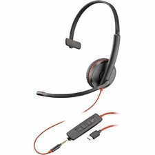 Poly Blackwire 3215 Monaural USBC Headset + 3.5mm Plug + USB-C/A Adapter 8X227AA picture