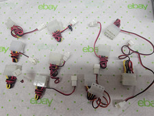 LOT OF 10 - 4-pin Molex Female and Male / 3-pin Male Fan Power Cables picture