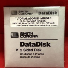 Smith Corona DataDisk 2 Sided Disk S61838 Sleeve Packaging picture