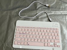 NEW Wireless Keyboard K350 Thin White Pink picture
