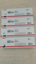 Genuine Canon 067H High Yield Toner Set Black Cyan Magenta Yellow CMYK picture