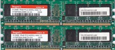 1GB 2x512MB PC2-4200 HYNIX HYMP564U648-C4 AA DDR2-533 DESKTOP RAM MEMORY KIT picture