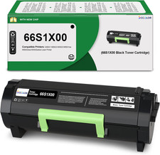 Chip 1-Pack Black BN Cartridge 66S1X00 SCCOLOR Compatible With Lexmark picture