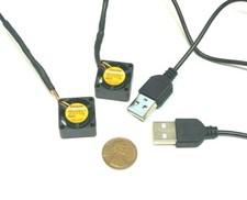 2 Pieces --  USB 5V fan sunon 2010 20mm 2cm mini small cpu 3d printer blower c12 picture