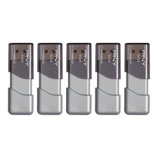 PNY 64GB Turbo Attaché 3 USB 3.0 Flash Drive, Silver (Pack of 5) picture