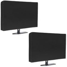 2Pack Waterproof Computer Monitor Dust Cover,  Black LLW-computer cover 2P-S picture