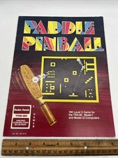 TRS-80 Paddle Pinball Game Radio Shack 1981 Manual RARE picture