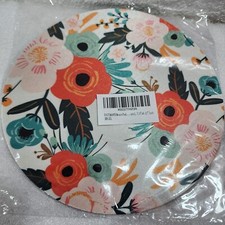 EastSmooth Mouse Pad Beautiful Floral Round Pad, Multicolor, 7.9 x 0.12 inch picture