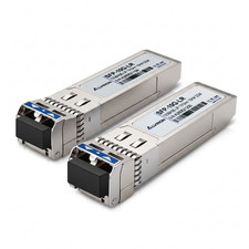 Lot of 2 SFP+ 10G‑LR 1310nm SMF 10km Cisco‑Compatible DDM | ALVIRON picture