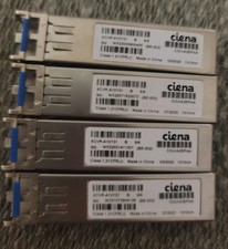 Lot of 4 Ciena XCVR-A10Y31 Transceiver, Silver picture