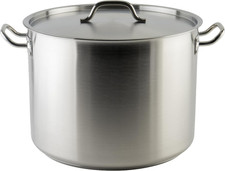 Winware SST-40 Stainless Steel 40 Quart Stock Pot with Cover picture