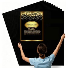 Poster Board 22 x28 Black 10 Pcs Bulk Arts Craft School ROOKEA Paper Vision picture