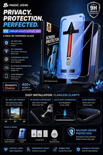 MAGIC JOHN 2-Pack Privacy Glass Protector Galaxy S24 Plus 6.7