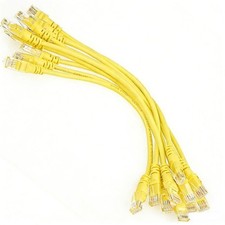Lot 10 cables/ 8inch 21cm 568B CAT5E UTP Ethernet RJ45 Patch Cable Network Cable picture