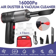 Cordless Electric Mini Air Duster Blower Vacuum Cleaner for PC Computer Car Home picture