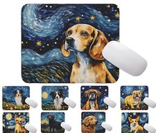 Starry Night Dog Mouse Pad for Home Office Gaming Working Desk Computer Desktop picture