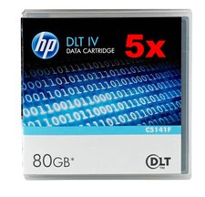 5 x HP DLT IV 40/80GB Data Cartridge Backup Tape C5141F picture
