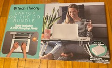 Tech Theory Laptop on the go folding desk table  bundle 4 usb charging ports picture