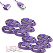 10X 10FT USB 30PIN PURPLE CABLE DATA CHARGER FOR GALAXY TAB 7