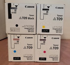 Genuine Canon T09 Complete OEM 4 Toner Set Yellow Magenta Cyan Black imageCLASSX picture