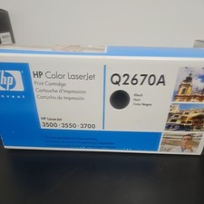 HP OEM Black Q2670A 308A Toner Cartridge For HP Color LaserJet 3500 3550 3700 picture