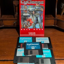 CyClones IBM Big Box PC Game- No Box- 3.5” Disks 1994 w/ Inserts Manual Vintage picture