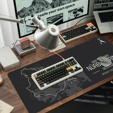 1pc Ultra-Large Gaming Mouse Pad And Desk Mat - Track Map Design, Includes Nur picture