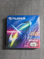 New Sealed Fujifilm Zip 100MB IBM Formatted Disks - 2 Pack ATOMM Technology picture