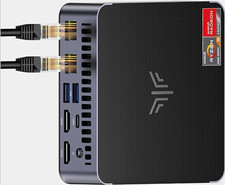 KAMRUl Mini Gaming PC Dual LAN, AMD Ryzen 9 6900HX (up to 4.9 GHz), 16GB DDR5 picture